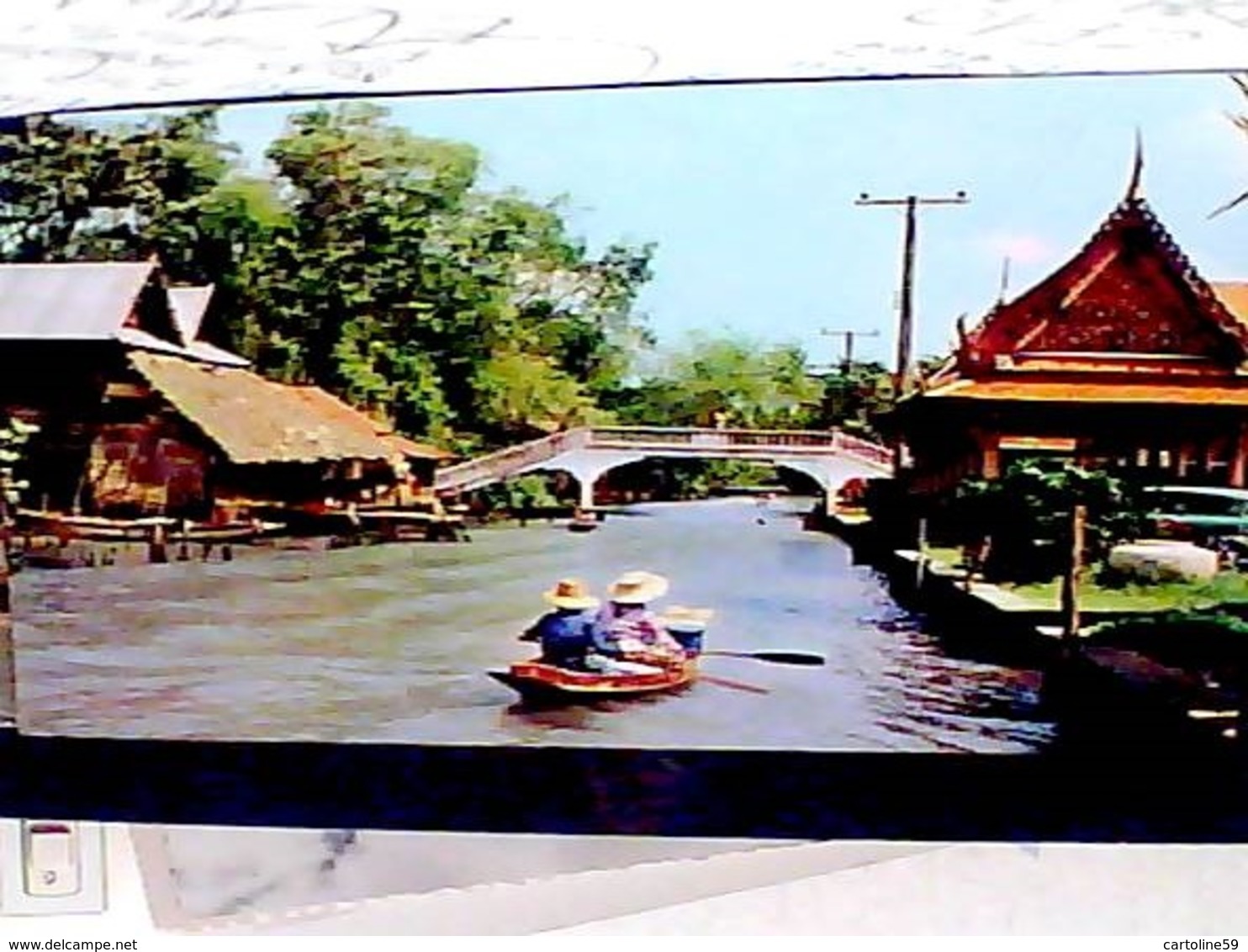 THAILAND  BRIDGE CROSSING KHLONG AT THONBURI  BANGKOK V1976 HB8457 - Tailandia