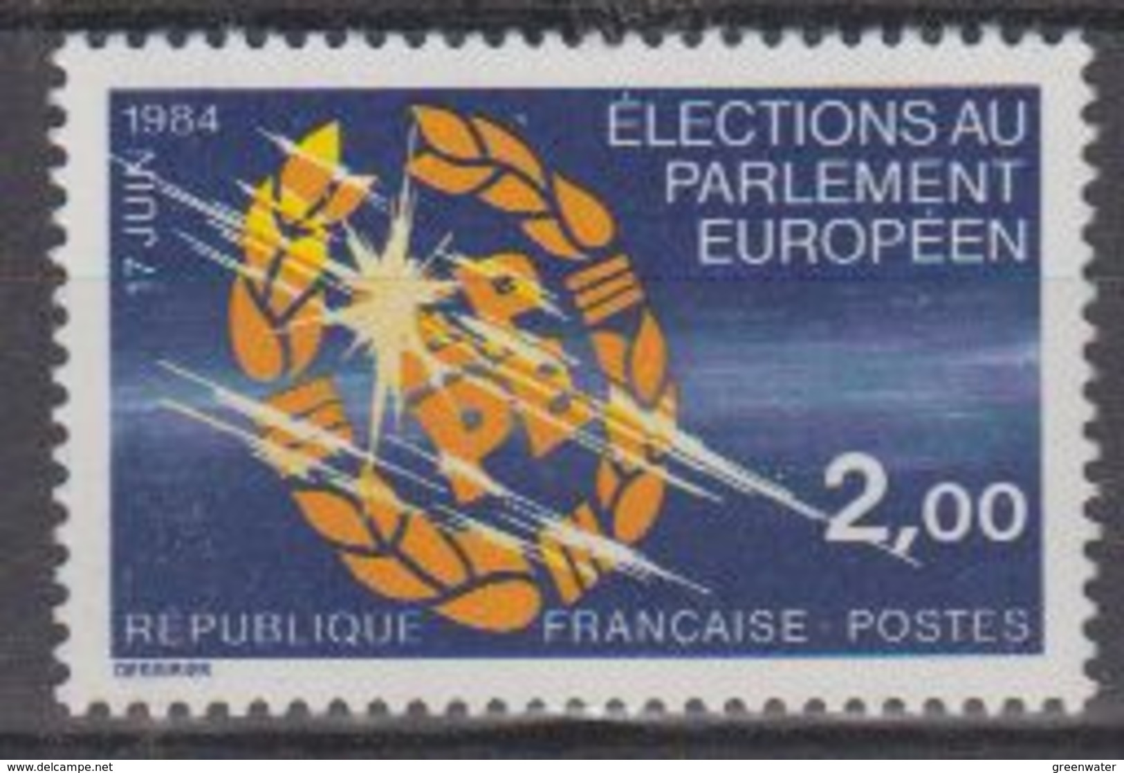 France 1984 European Elections 1v ** Mnh (42135D) - Idées Européennes