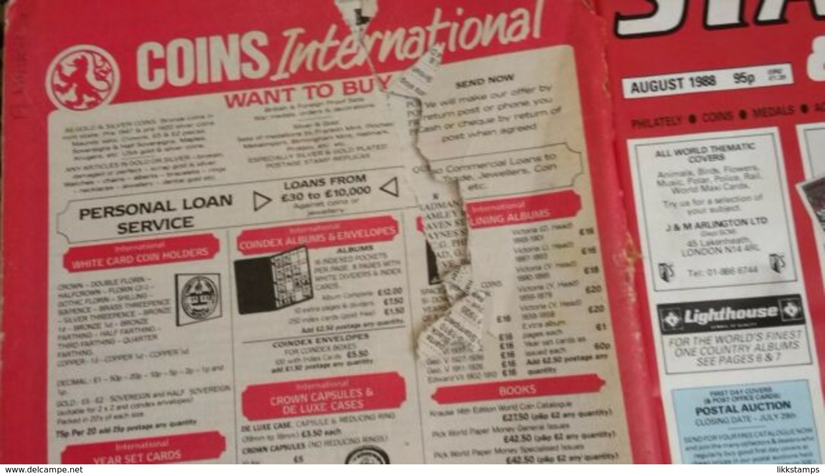 STAMP AND COIN MART MAGAZINE JANUARY 1988 TO DECEMBER 1988 #L0041 - English (from 1941)