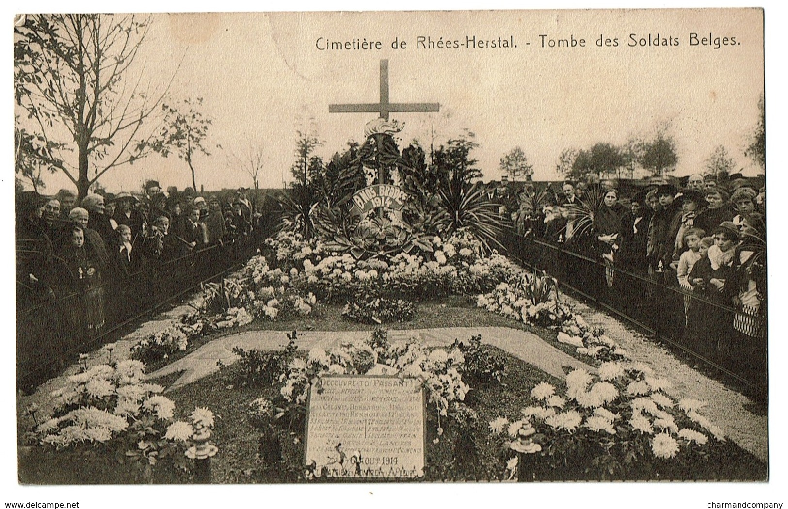 Cimetière De Rhées-Herstal - Tombe Des Soldats Belges - 2 Scans - Herstal