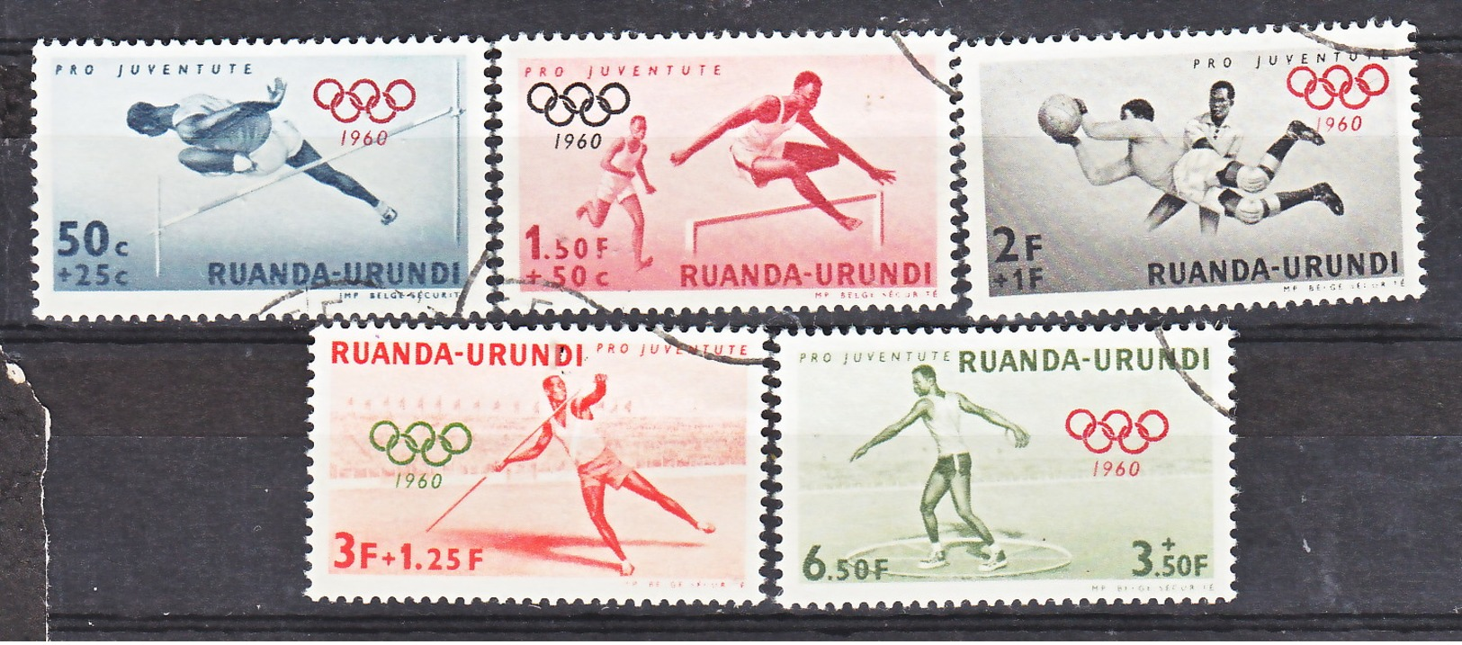 Ruanda Urundi Nr 219-223    Obliteré - Gestempeld - Used     (O) - Neufs