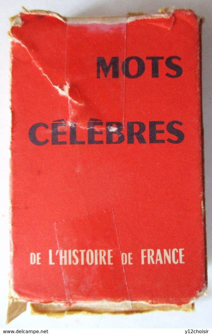 ANCIEN JEU DE CARTES HISTOIRE DE FRANCE CLOVIS SOISSONS JEANNE D ARC NAPOLEON GUERRE 1914 1918 VERDUN 1939 1945  W1 W2