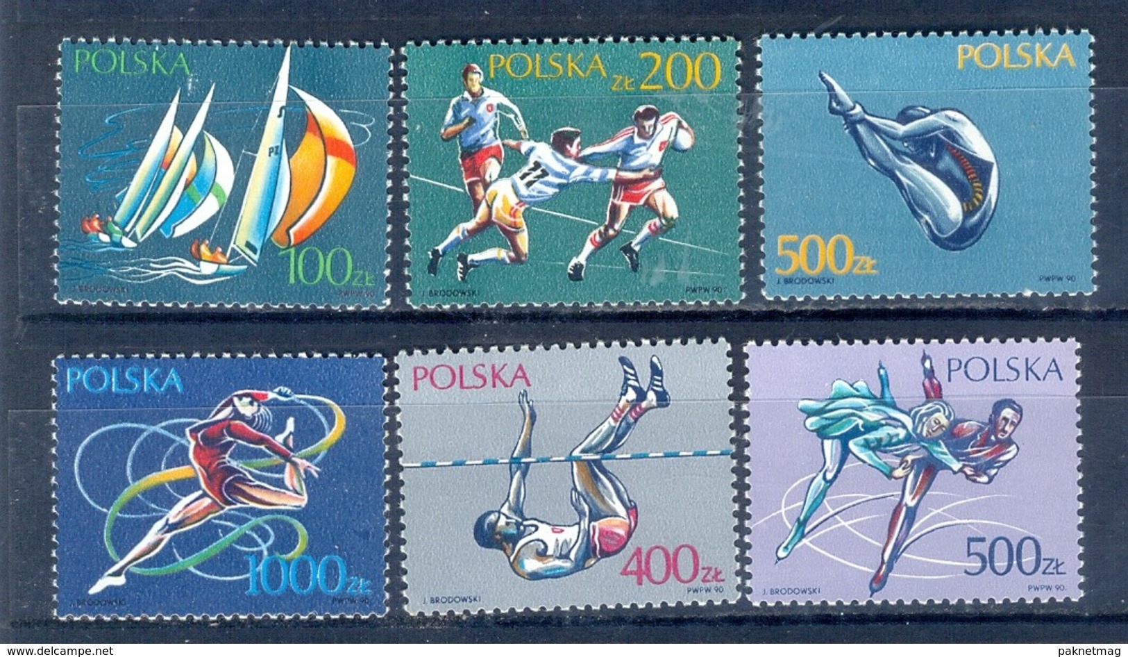 N14- Poland 1990 Sports. - Other & Unclassified