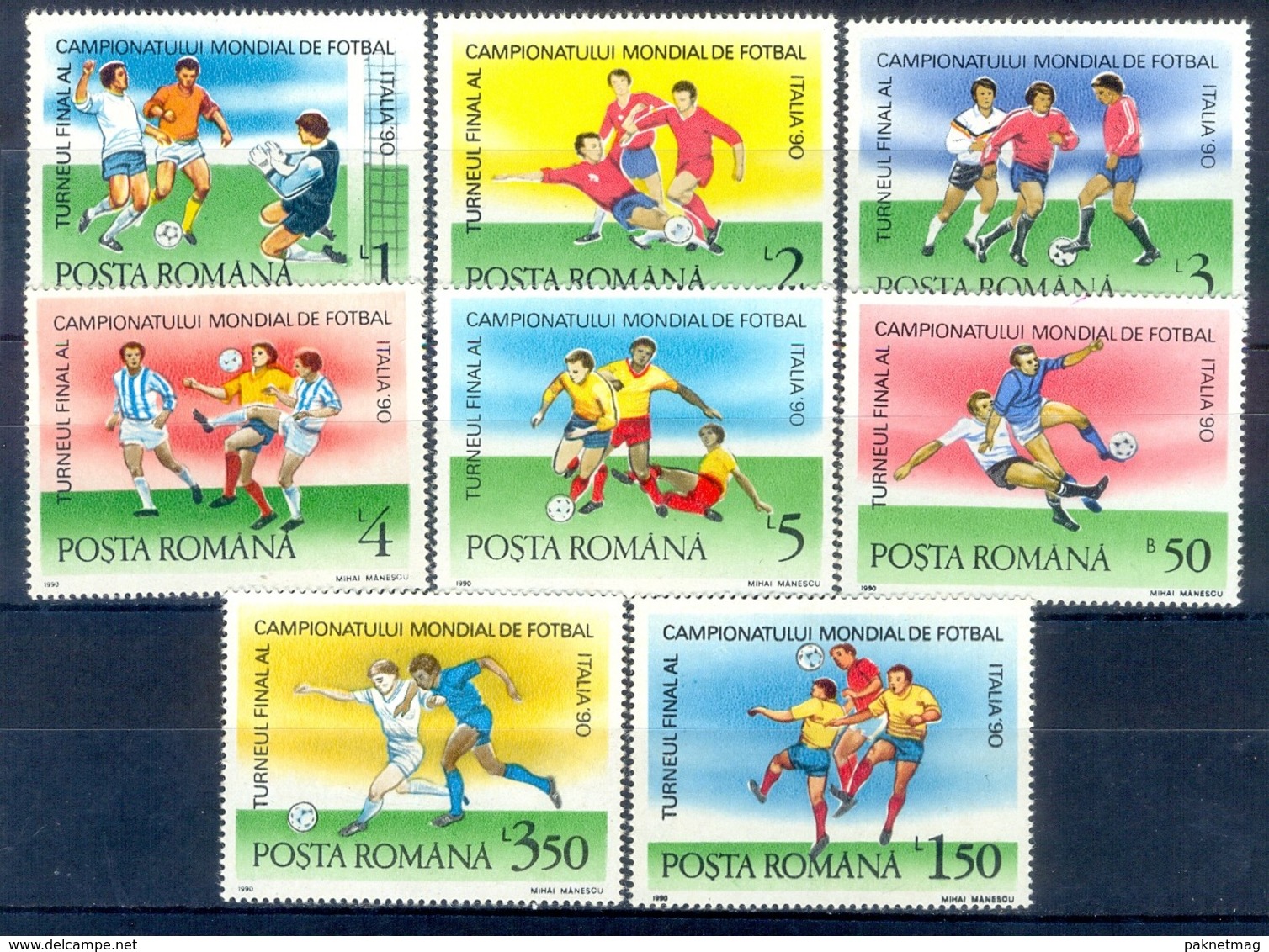 N16- Romania 1990 Football. - Other & Unclassified
