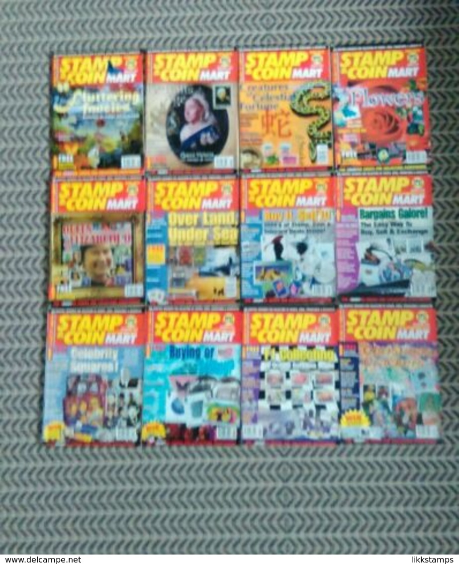 STAMP AND COIN MART MAGAZINE JANUARY 2001 TO DECEMBER 2001 #L0051 - English (from 1941)