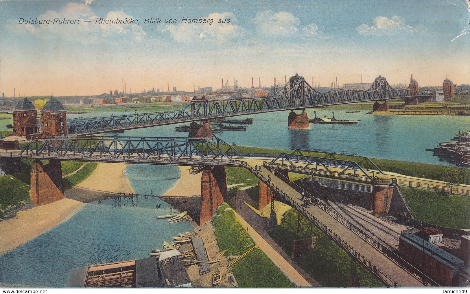 10 Photos DUISBURG Hafen Ruhrort Rheinbrücke Rheinbrücke Rheinhausen Rheinbrüce Blick Vom Hafen Aus….. Toutes Scannées - Duisburg