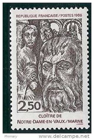 - A.-1986 - NEUF**- Y.T. N° 2404 - CLOITRE DE NOTRE DAME EN VAUX - Unused Stamps