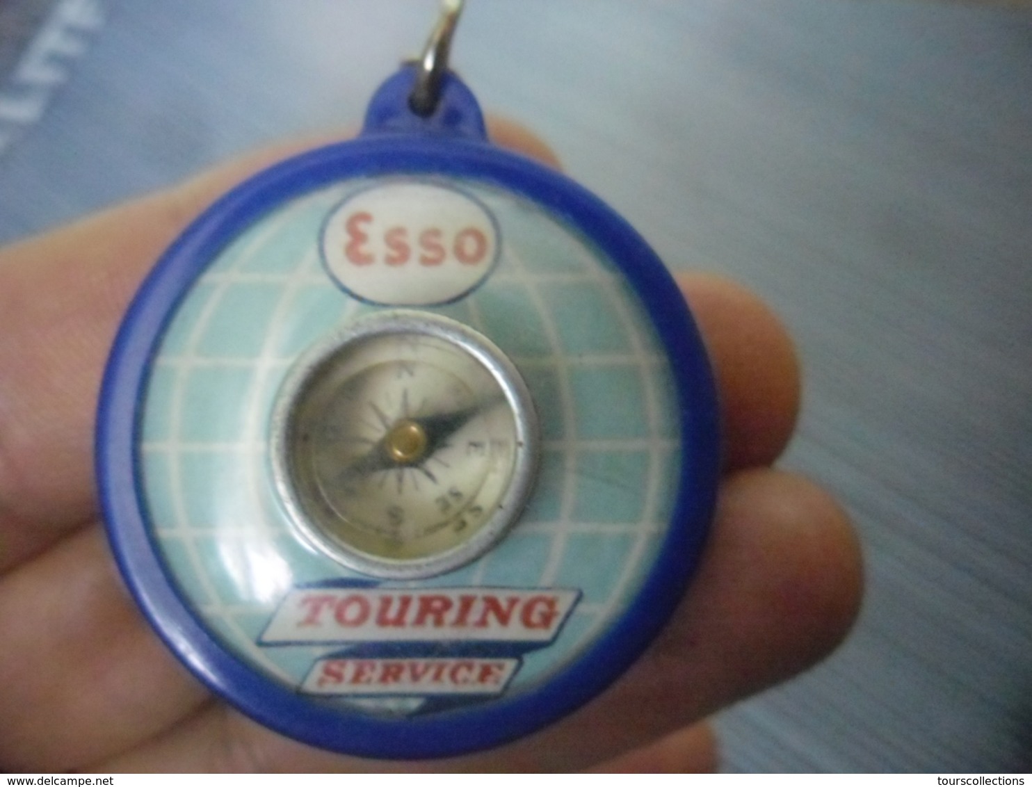 PORTE CLEFS ESSO Touring Service Avec BOUSSOLE @ Vers 1965 - Porte-clefs