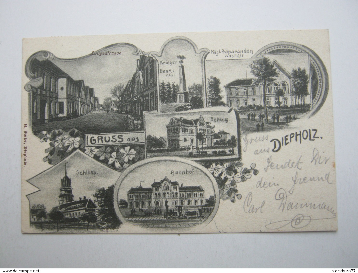 DIEPHOLZ , Schöne Karte Um 1905 - Diepholz