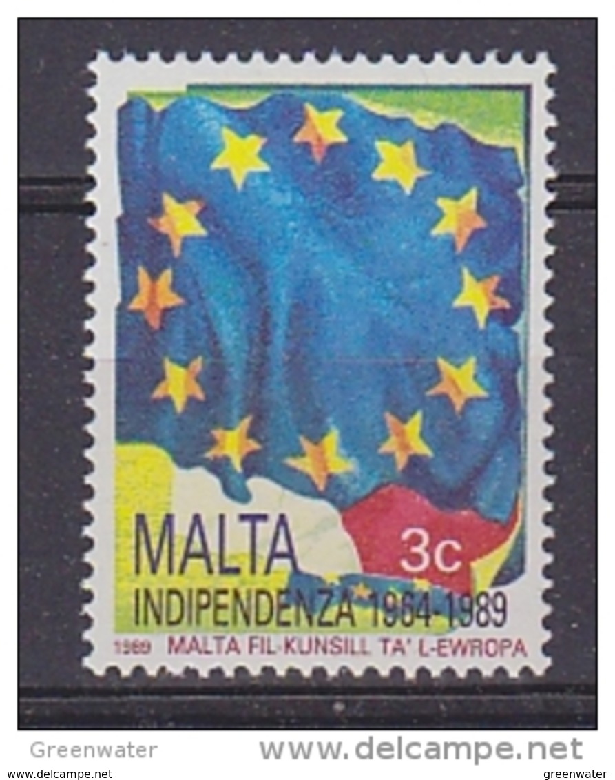 Malta 1989 25th Anniversary Of Independance  / European Flag 1v ** Mnh (42137B) - Europese Gedachte
