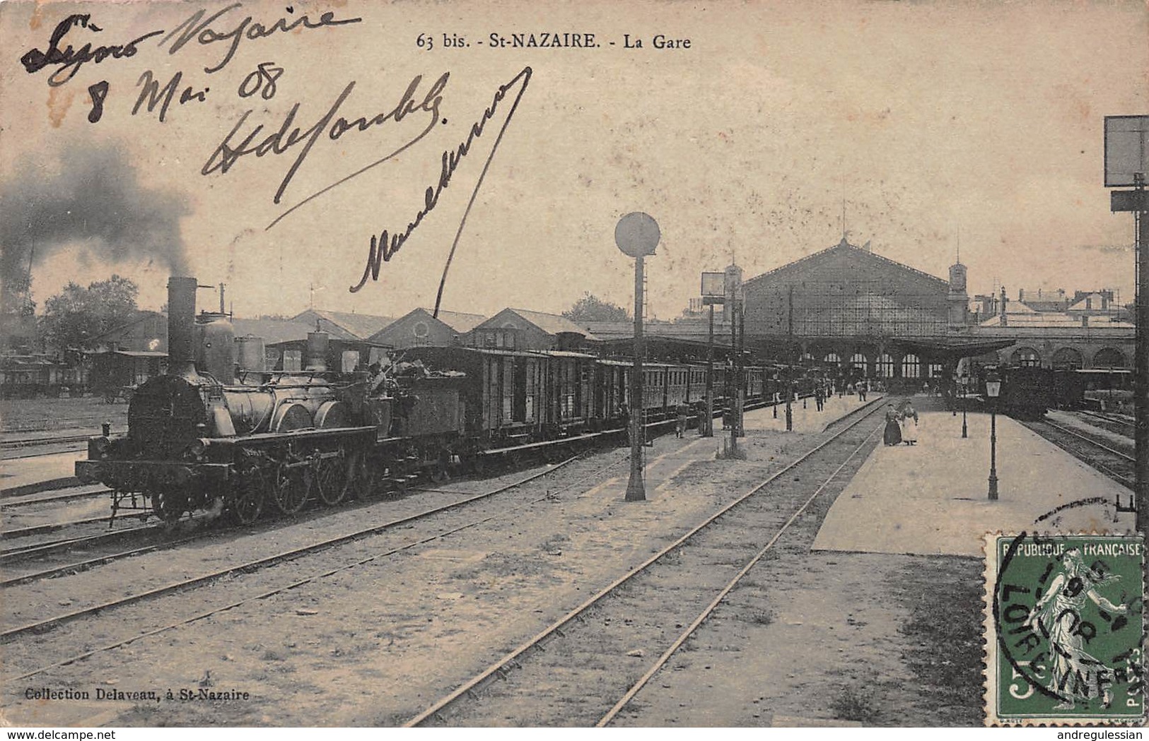 CPA St NAZAIRE - La Gare - Saint Nazaire