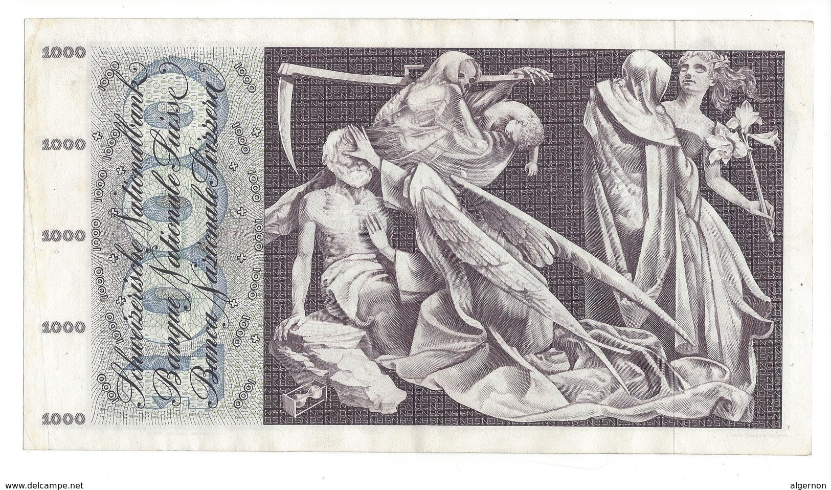 21566 - 1000 CHF 5e Série 24.01.1972 N°6BO3036 Superbe état Signature HA, Catalogue 1850 CHF - Schweiz