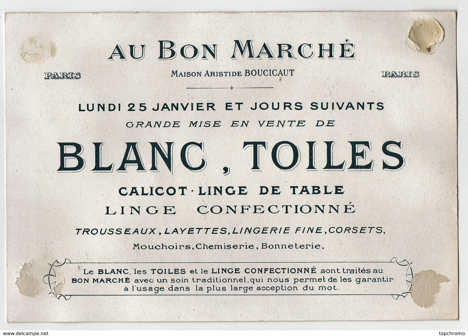 CHROMO Au Bon Marché Charles L'école Animaux De La Ferme Humanisés Ane Vache Cochon Canard Poules Coq Lapins - Au Bon Marché