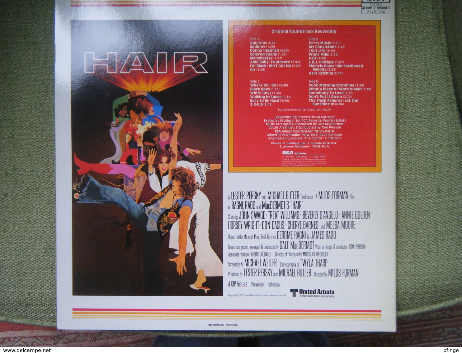 Hair - 2 Disques 33t - Musicals