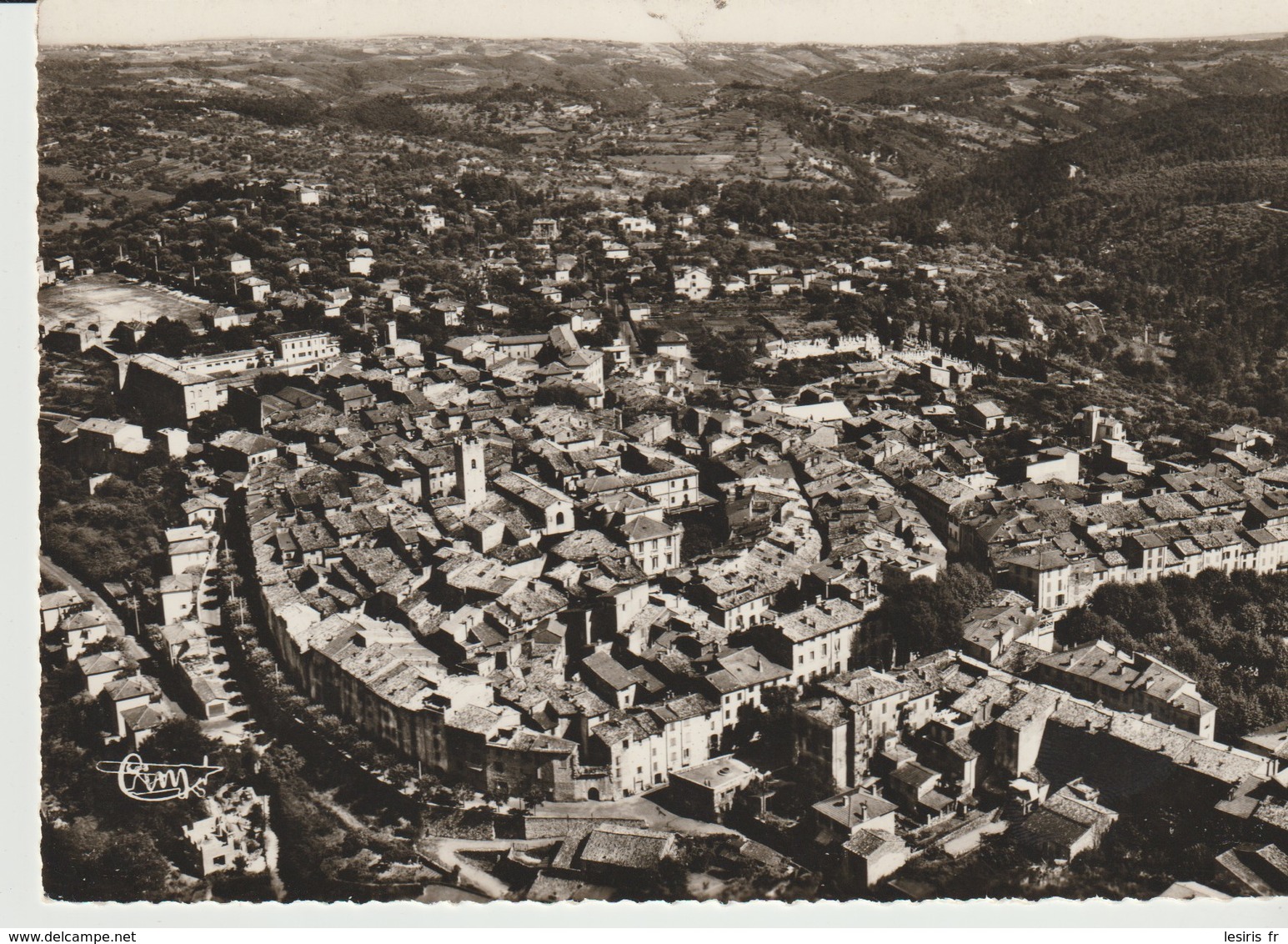 CP - PHOTO -  VENCE - VUE PANORAMIQUE AÉRIENNE - LA MER - 16779 - A - COMBIER - Vence