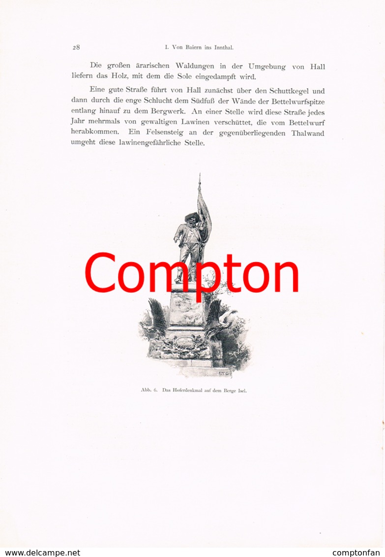 A102 309 - E.T.Compton Kufstein Unterinntal Artikel Mit 6 Bildern 1896 !! - Sonstige & Ohne Zuordnung