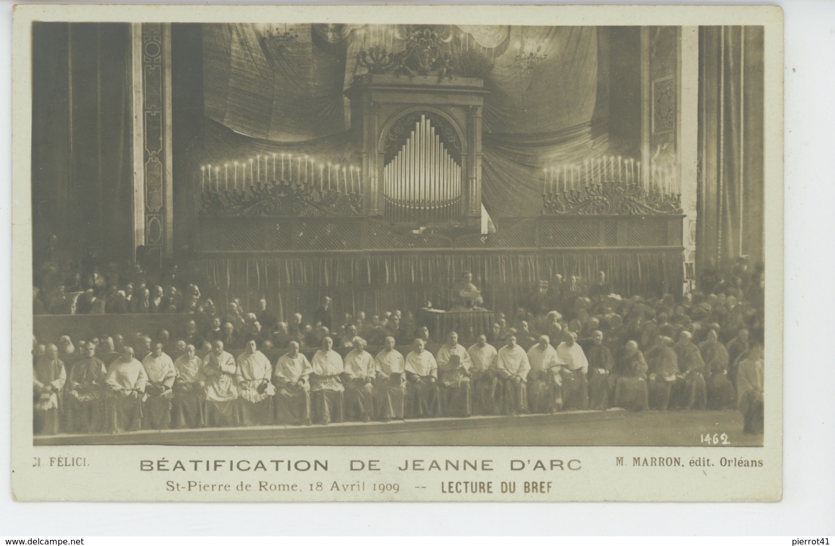 JEANNE D'ARC - ITALIE - ROME - ROMA - 19/04/1909 - BEATIFICATION DE JEANNE D'ARC - Lecture Du Bref - Femmes Célèbres