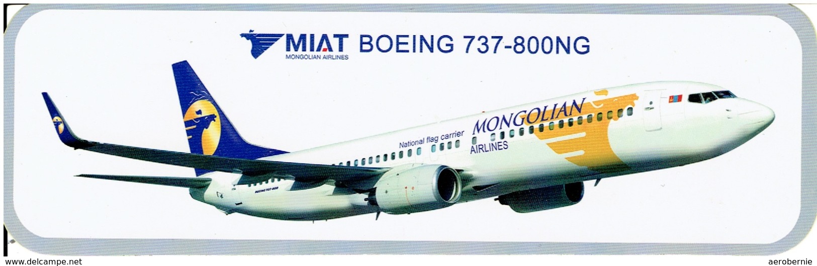 Aufkleber MIAT - Mongolian Airlines / Boeing 737-800NG - Aufkleber