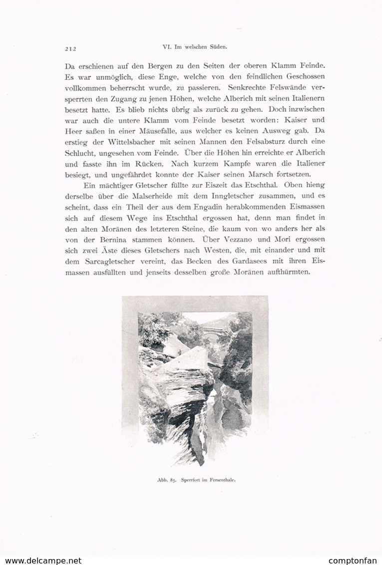 A102 325 - E.T.Compton Trient Suganatal Roveredo Artikel Mit 3 Bildern 1896 !! - Andere & Zonder Classificatie