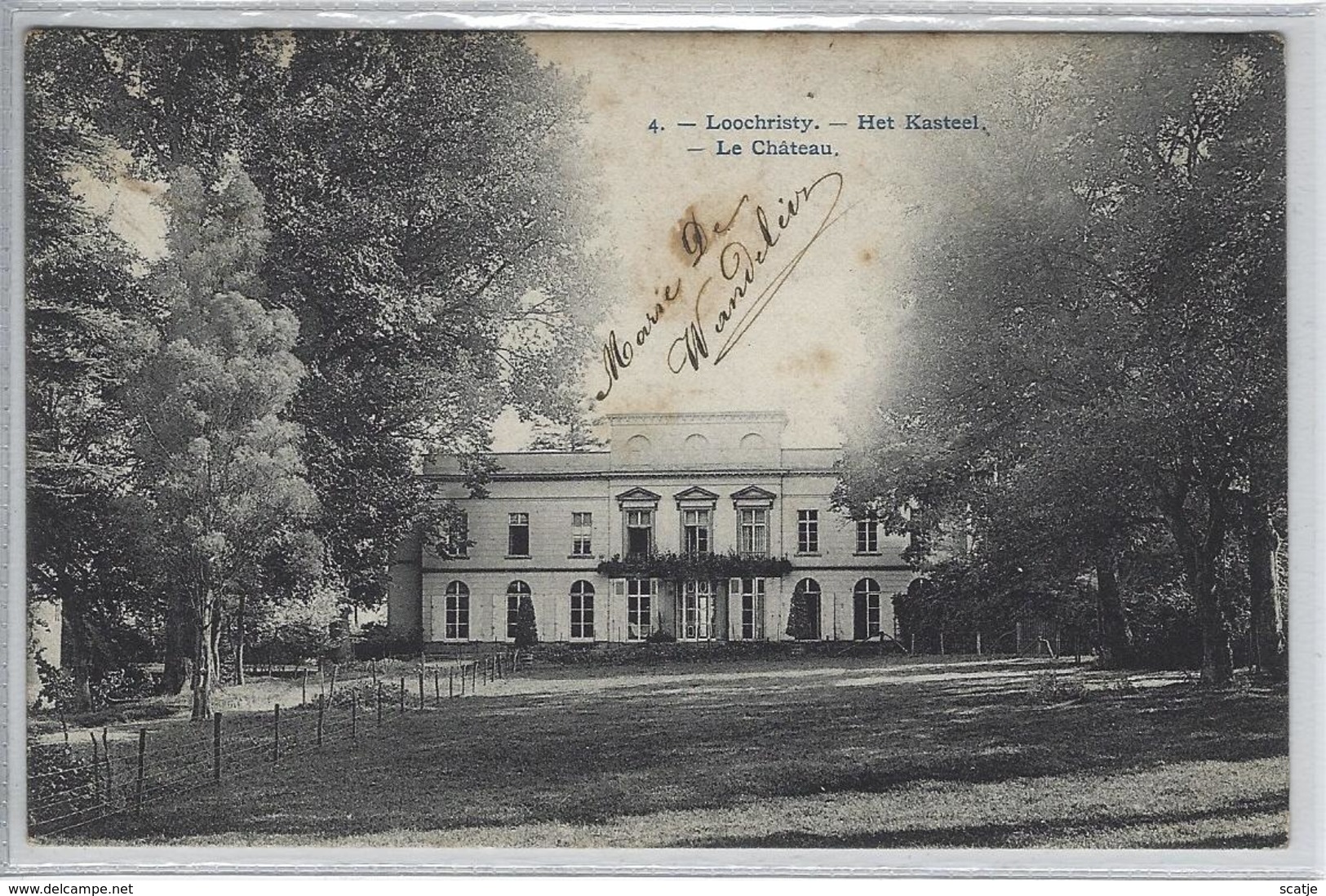 Loochristy.   -    Het Kasteel   -   1905   Naar   Gand - Lochristi