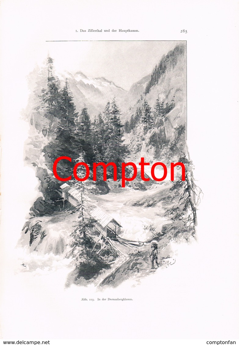 A102 330 - E.T.Compton Paul Hey Zillertal Mairhofen Artikel Mit 11 Bildern 1896 !! - Autres & Non Classés