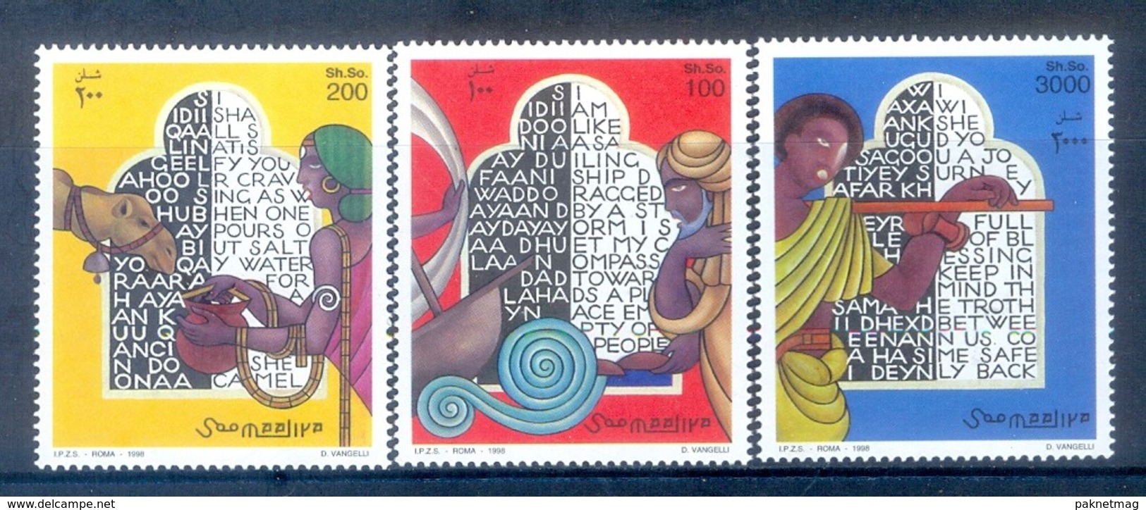 N87- Somalia 1998 Poetry Literature Poesie Poems Poèmes. - Somalia (1960-...)