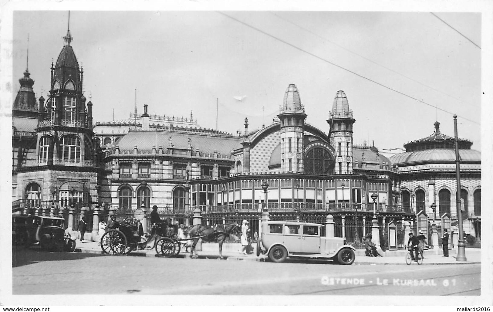 OSTENDE - LE KURSAAL ~ A REAL PHOTO CARD POSTED IN 1935 #88003 - Oostende