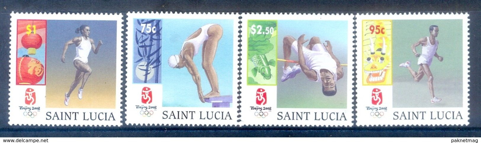 N83- Saint Lucia 2008. Beijing Olympic. - St.Lucie (1979-...)