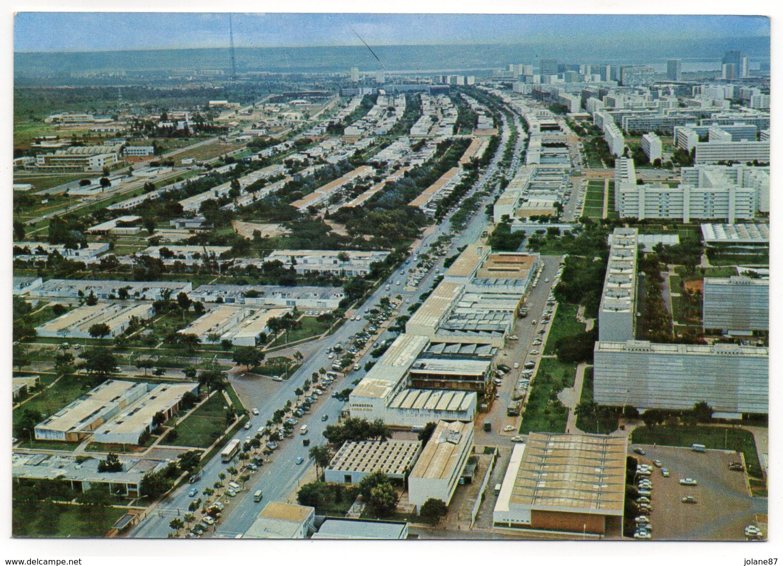 CPM    BRASILIA    AVENIDA THE MAIN AVENUE     VUE AERIENNE - Brasilia