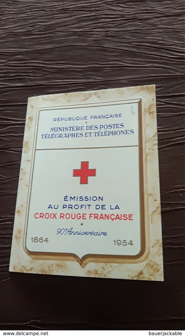 CARNET CROIX ROUGE 1954 TB COTE 180€ , SCANS COMPLETS - Croix Rouge