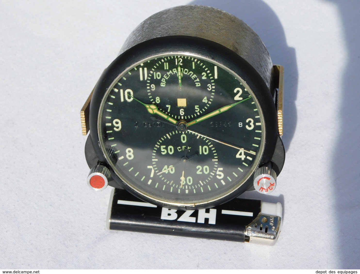 TRES BEAU CHRONOMETRE HORLOGE DE BORD SOVIETIQUE - MIG  - #.2