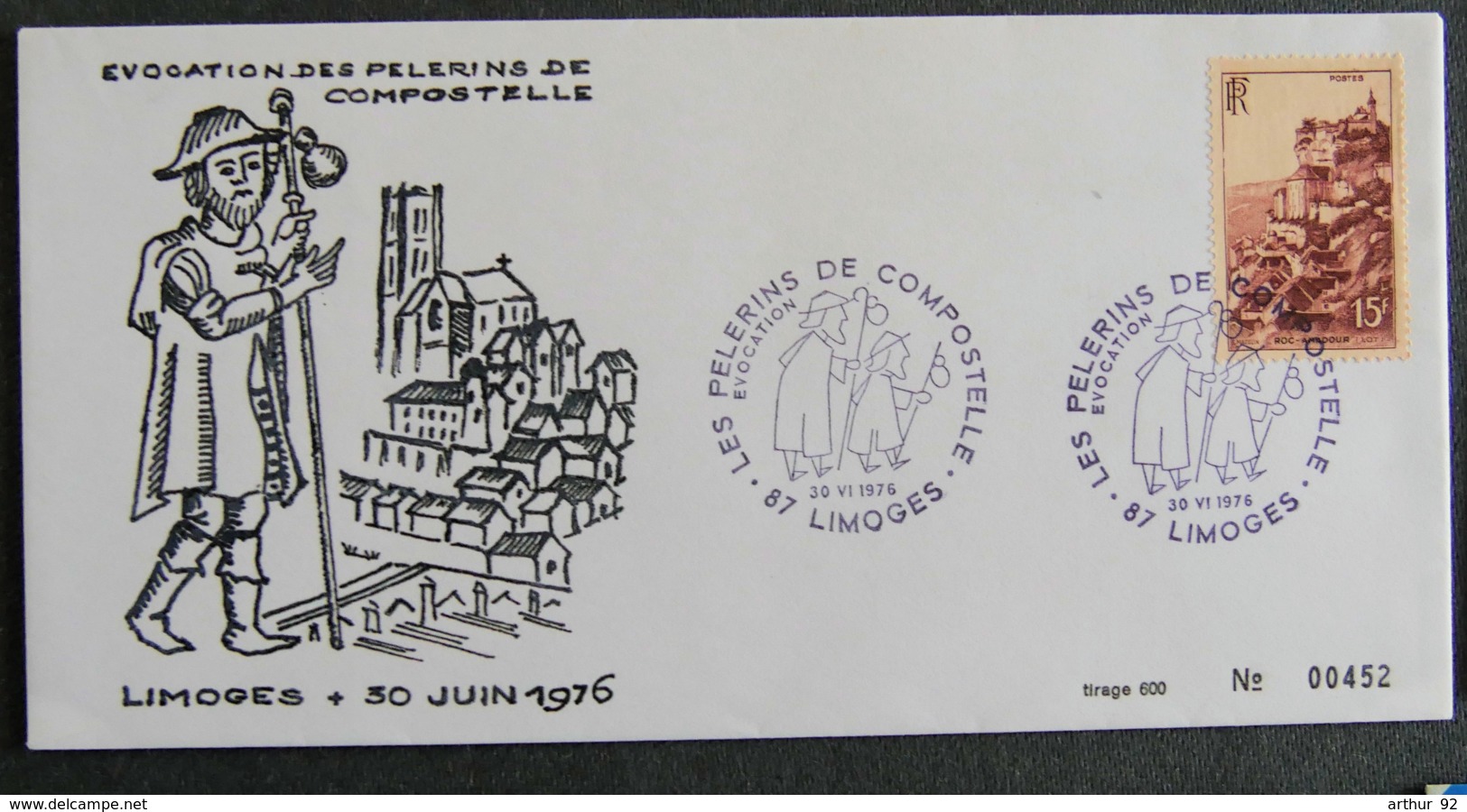 FRANCE - 1976 - LES PELERINS DE COMPOSTELLE - LIMOGES - 1961-....