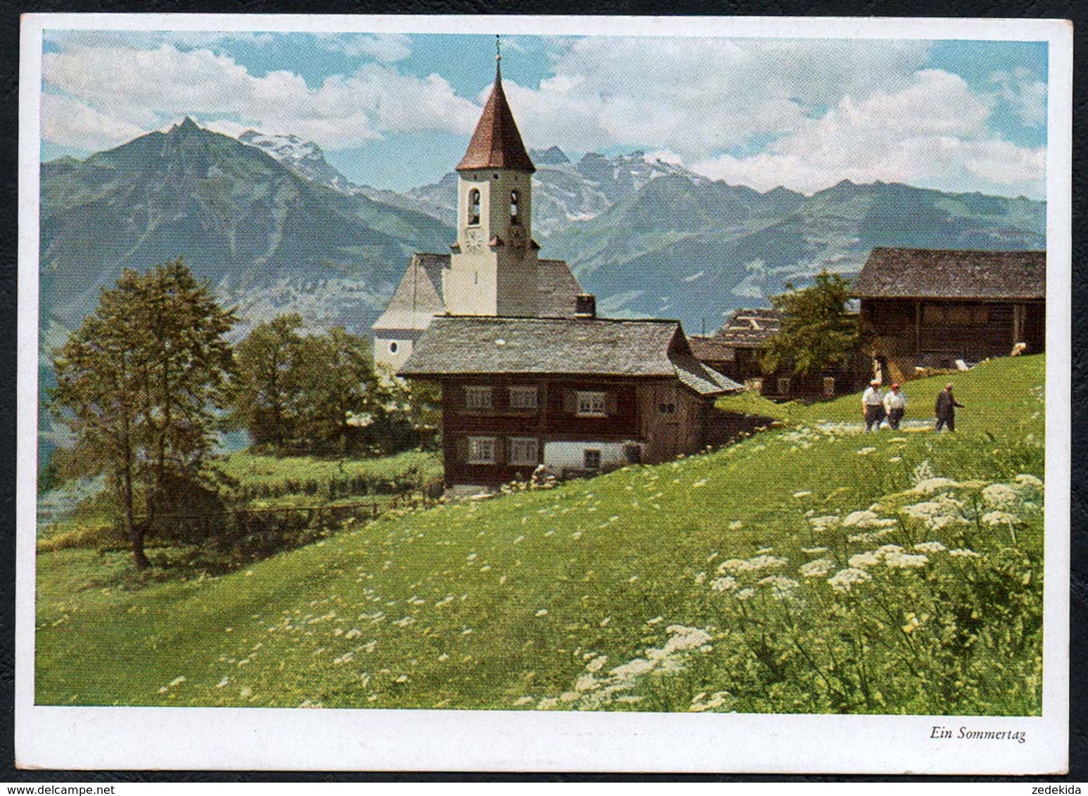 C3382 - TOP Joh. König Farbfoto - Innerberg Montafon Tirol Kirche - Verlag Carl Werner Reichenbach - Sonstige & Ohne Zuordnung