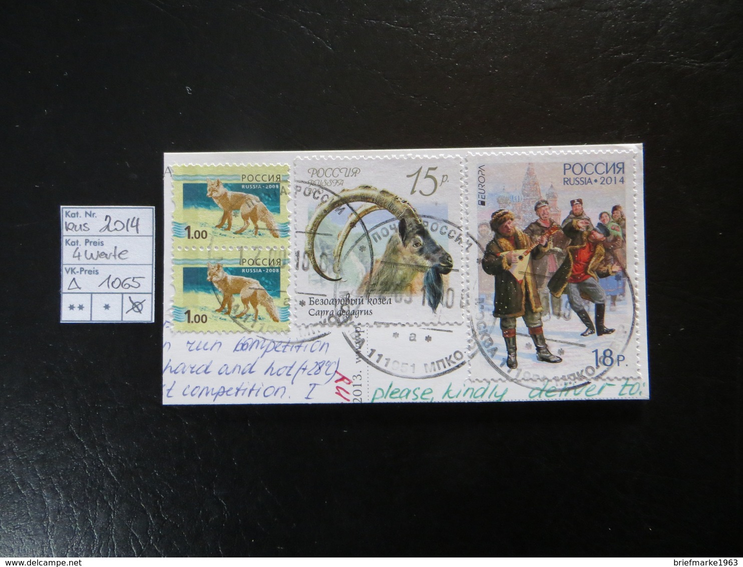 2014  " 4 Werte "   Auf Ausschnitt, Sauber Gestempelt LOT 1065 - Used Stamps