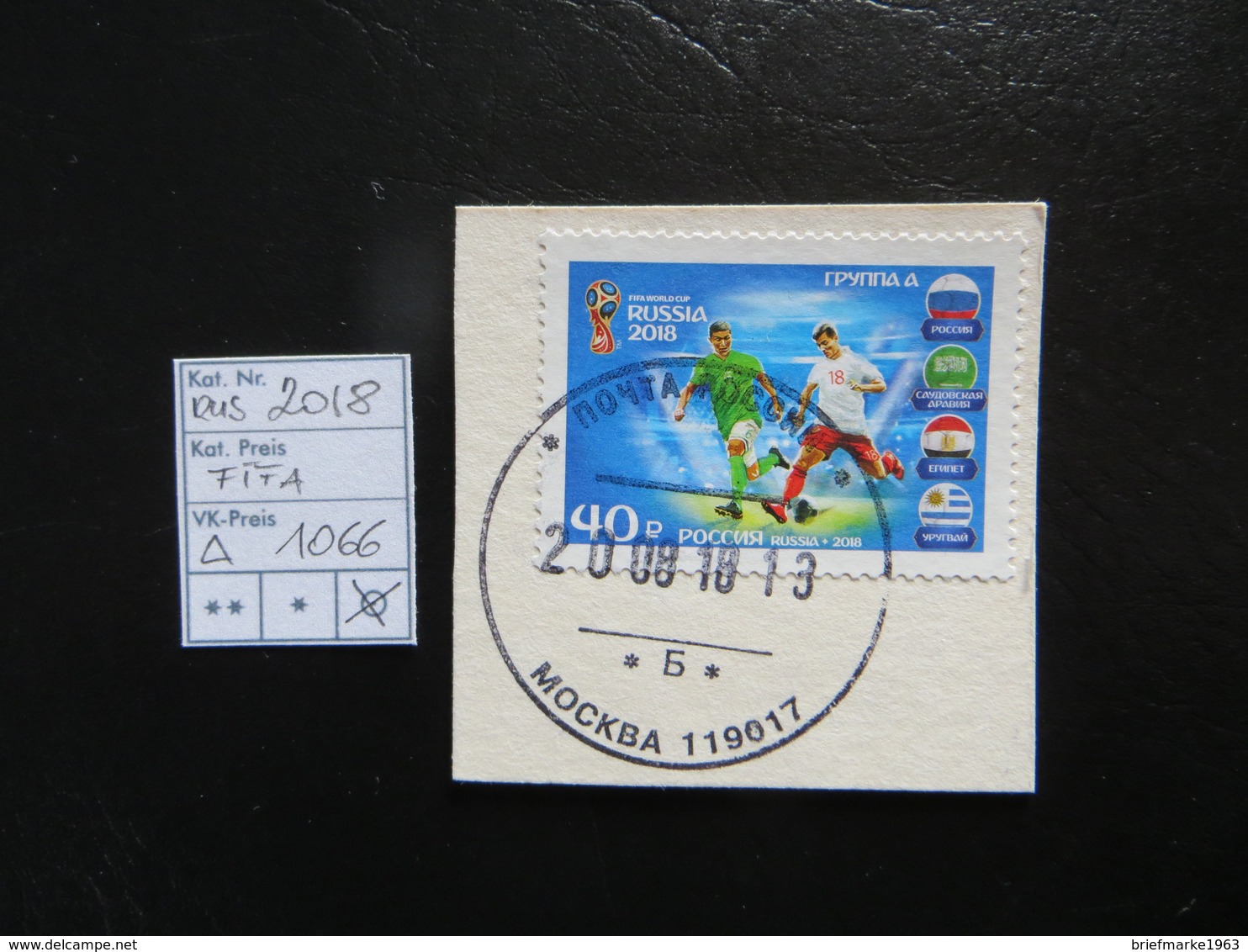 2018  " FIFA "   Auf Ausschnitt, Sauber Gestempelt LOT 1066 - Used Stamps