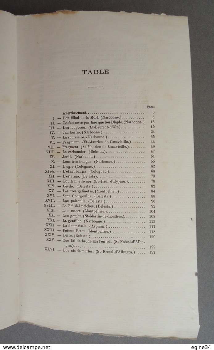 Occitan /Francais - Louis Lambert - Contes Populaires du Languedoc - 1899 -