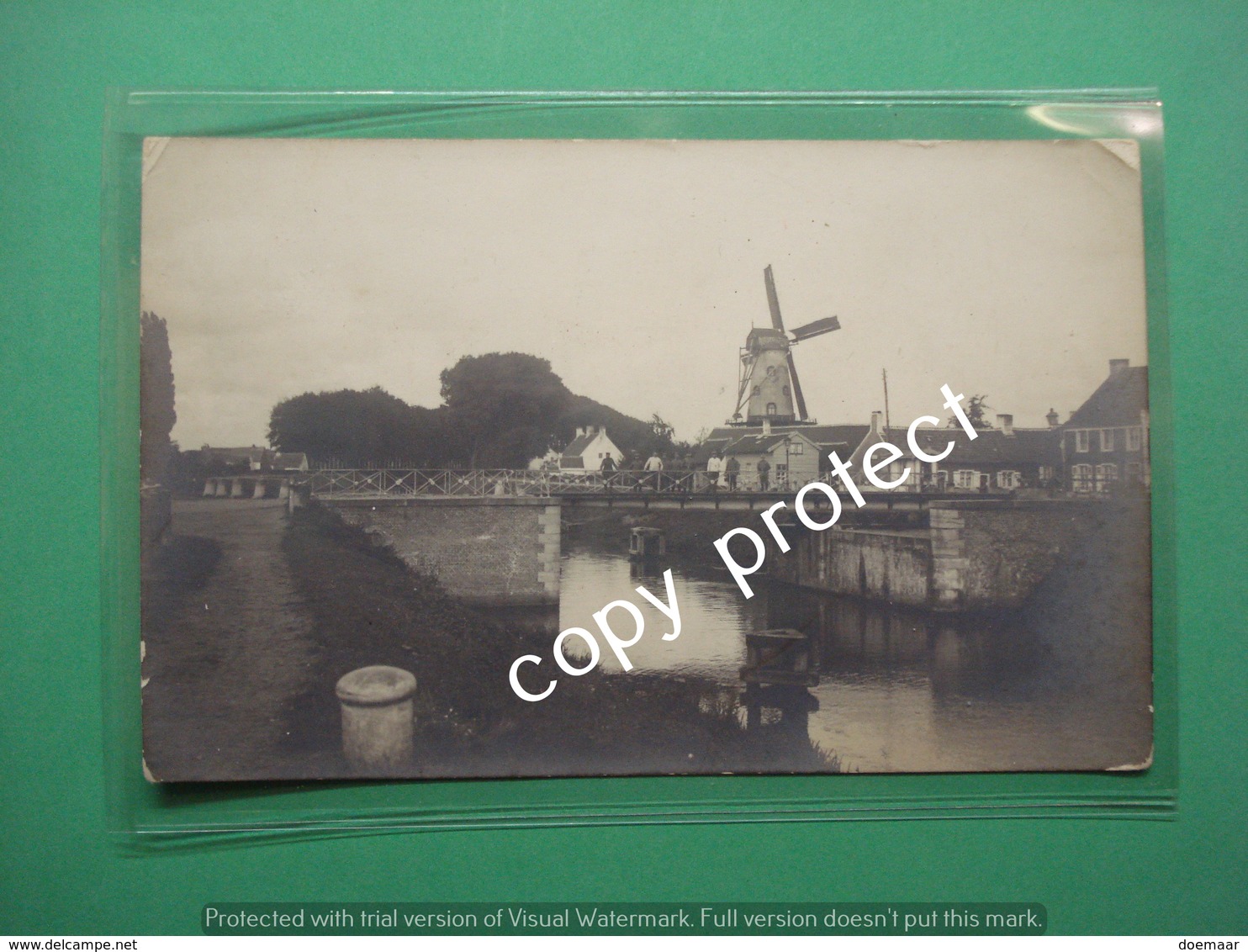 Bellem Aalter Draaibrug Le Pont Wind Mill Original Picture Foto Card - Aalter