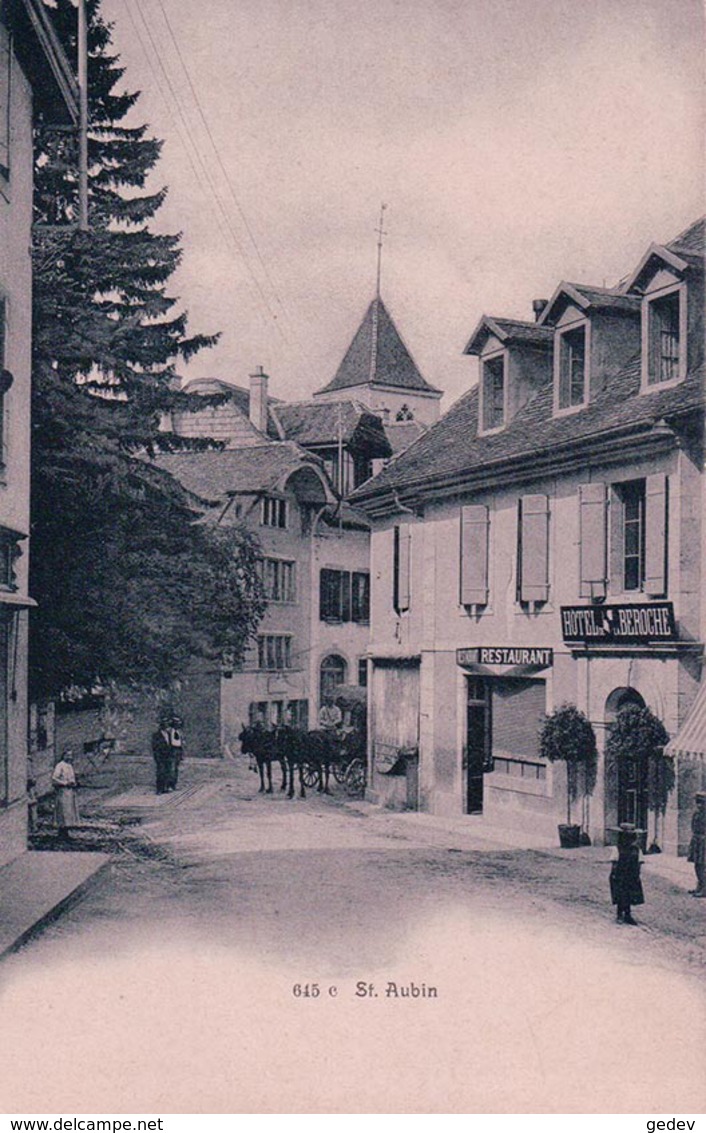 St Aubin, Hôtel De La Beroche, Attelage (645 C) - Saint-Aubin/Sauges