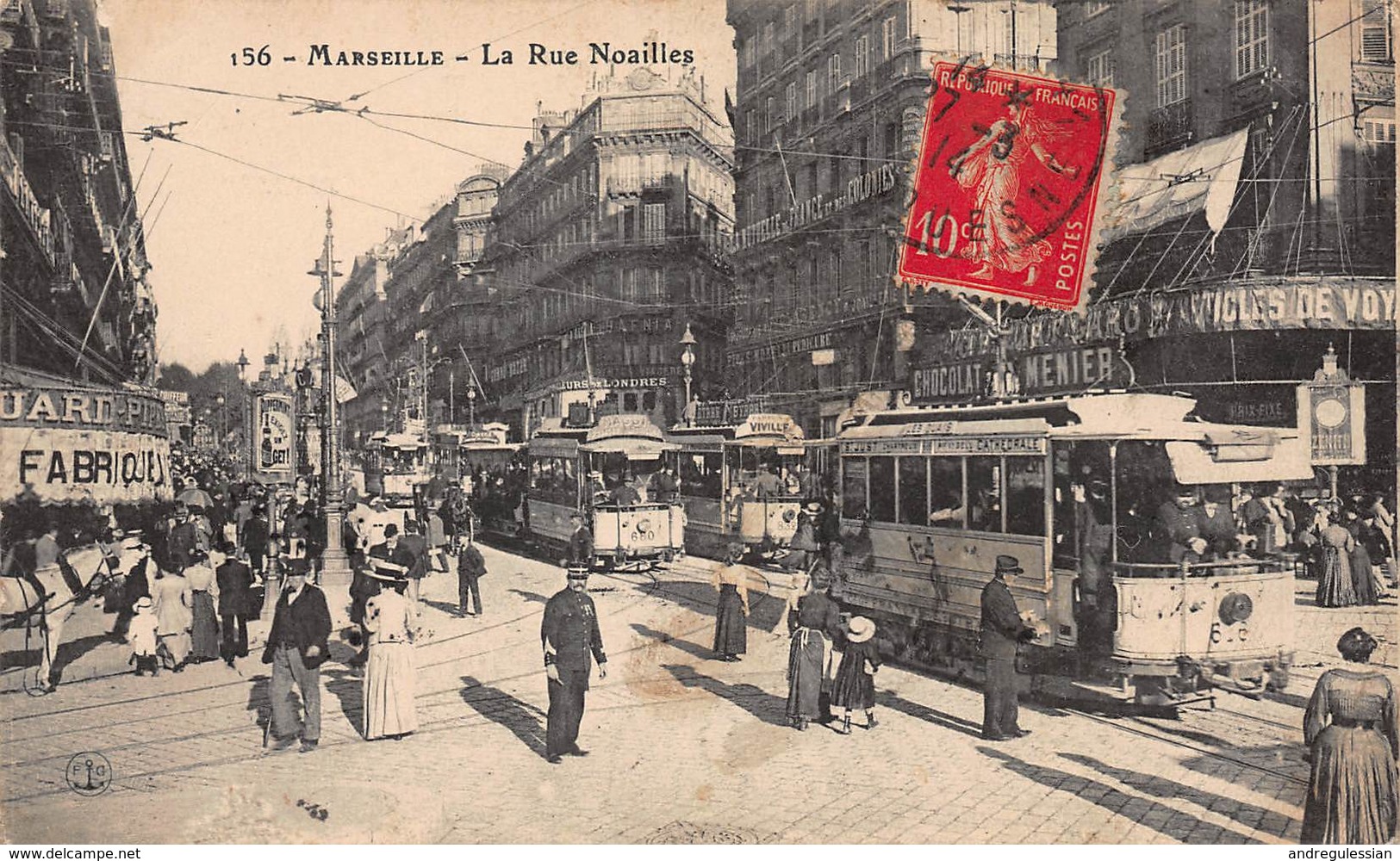 CPA Marseille - La Rue Noailles - Canebière, Centre Ville