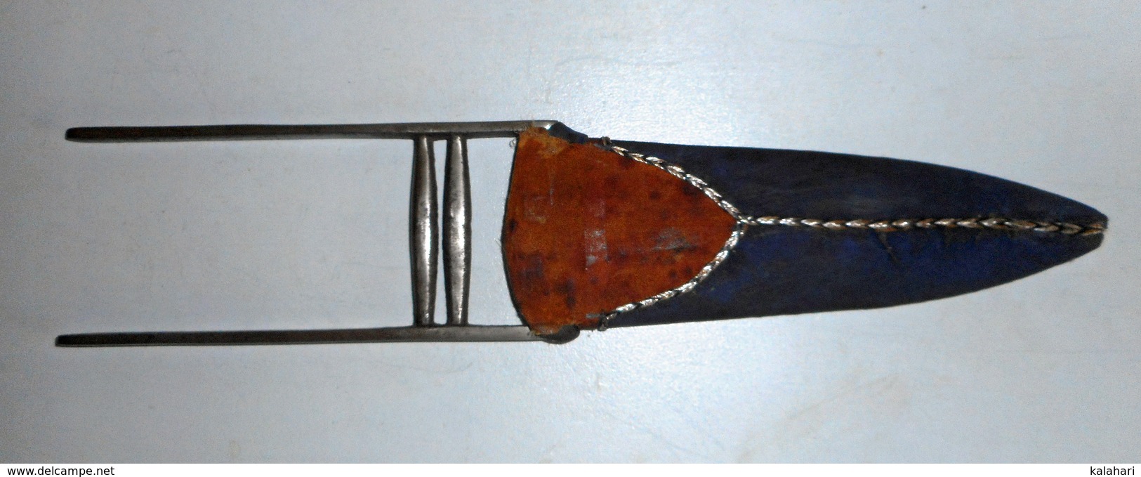 COUTEAU KATAR INDIEN ET SON FOURREAU, LONG ET PUISSANT PERCE ARMURE A POINTE RENFORCÉE - Knives/Swords