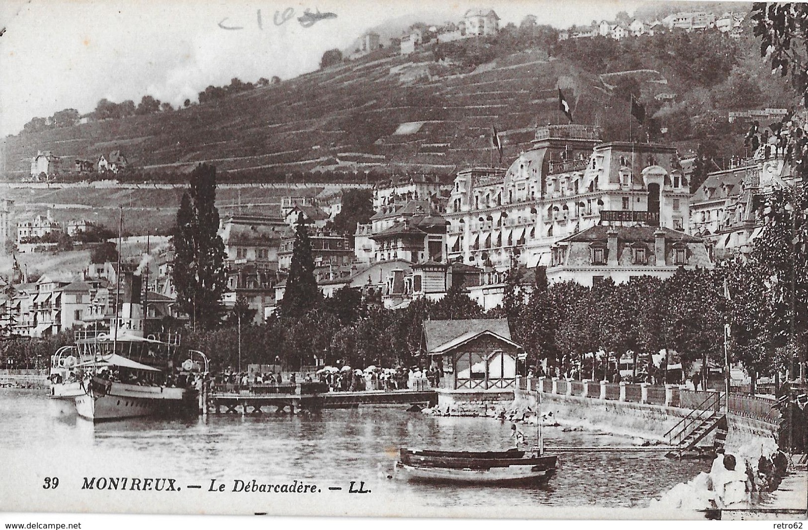 MONTREUX → Départ Du Bateau Ca. 1910 - Montreux