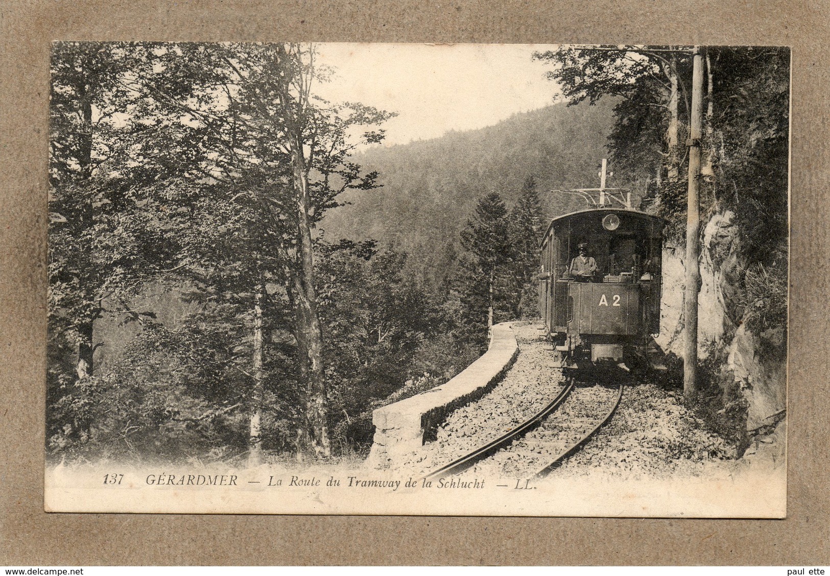 CPA - SCHLUCHT (68)(88) - Aspect Du Tramway électrique Côté Lorrain En 1911 - Autres & Non Classés