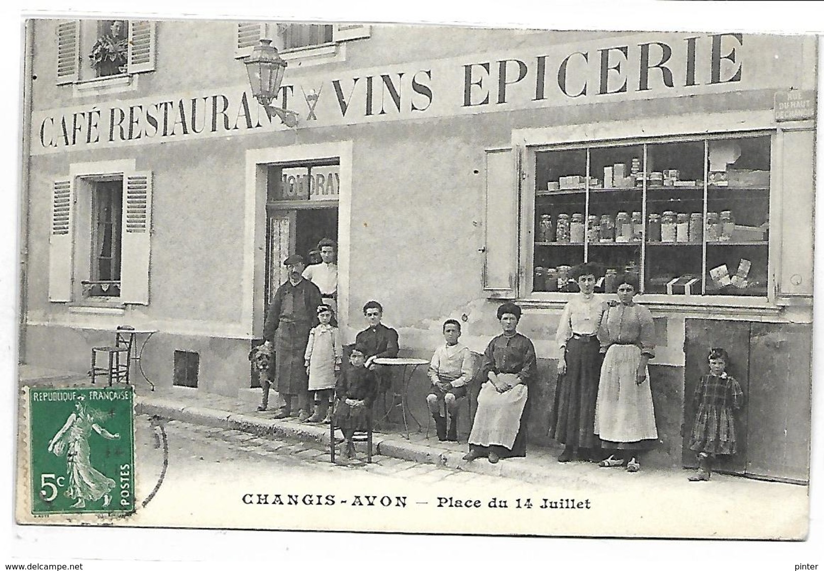 CHANGIS - AVON - Café, Restaurant, Vins, Epicerie HOUDRAY - Place Du 14 Juillet - Autres & Non Classés