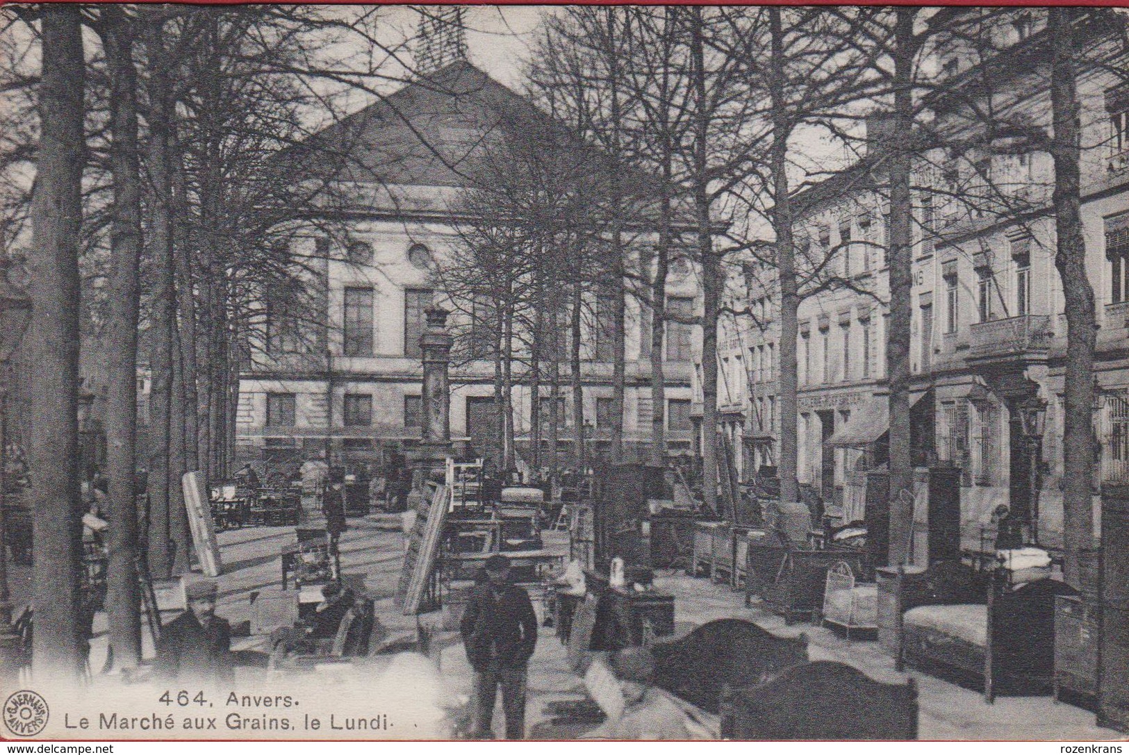 Antwerpen Anvers Graanmarkt Le Marche Aux Grains Le Lundi Bourla Schouwburg Grand Théâtre Royal Français ZELDZAAM - Antwerpen