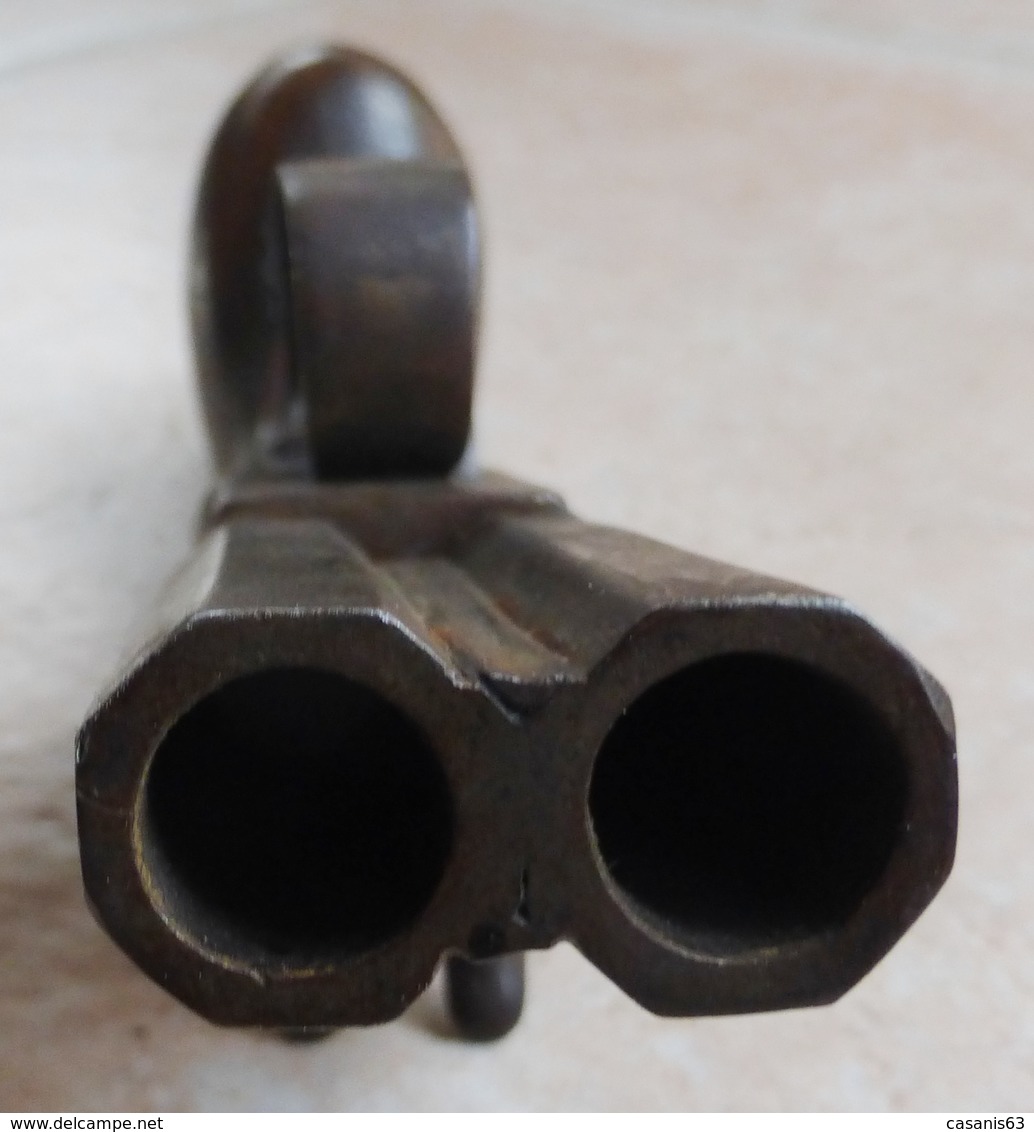 Pistolet Double à Coffre à Percussion - Armes Neutralisées