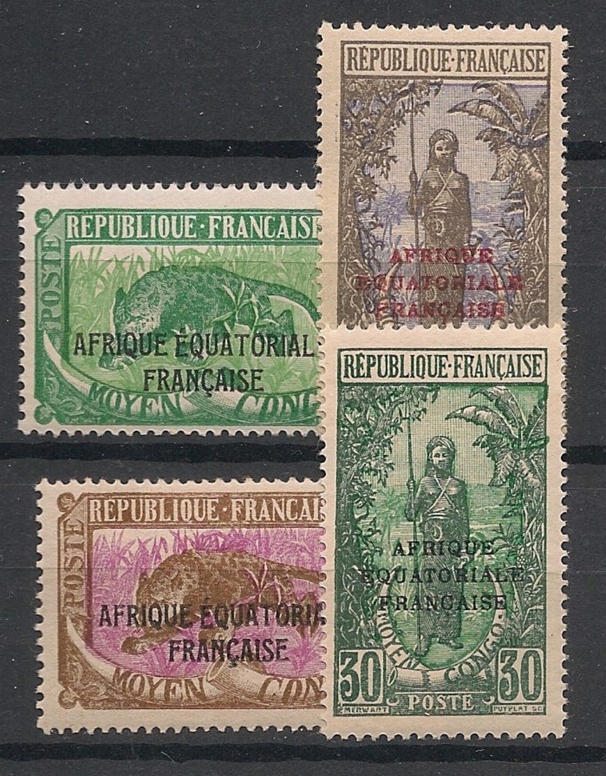 Congo - 1926-28 - N°Yv. 94 - 95 - 96 - 97 - 4 Valeurs - Neuf Luxe ** / MNH / Postfrisch - Neufs