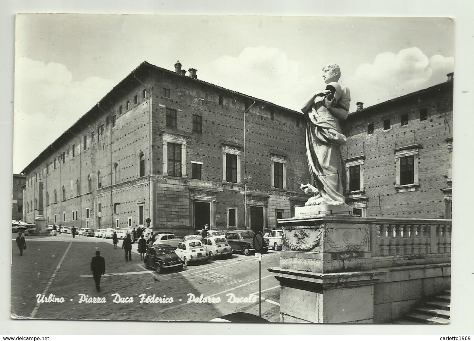 URBINO - PIAZZA DUCA FEDERICO - PALAZZO DUCALE   VIAGGIATA FG - Urbino