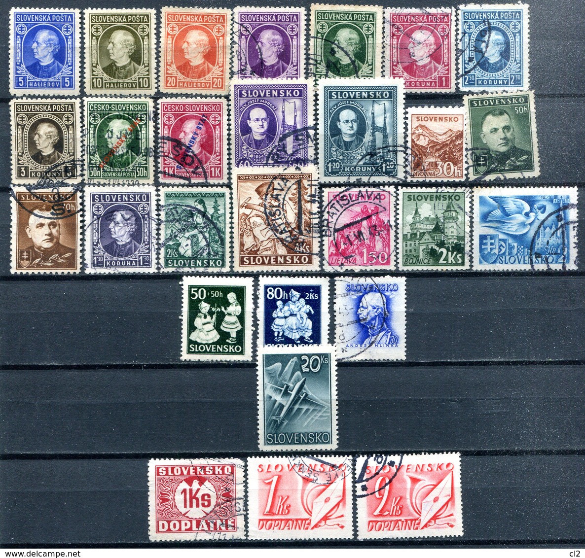 SLOVAQUIE (1939-1945) - Lot De 28 Timbres Différents - Oblitérés