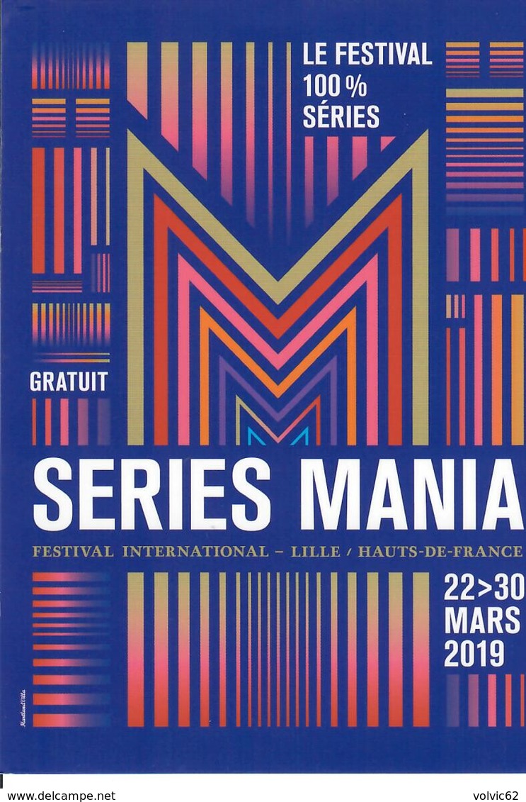 Carte Séries Mania Festival International Lille 22 Au 30 Mars 2019 - Autres & Non Classés