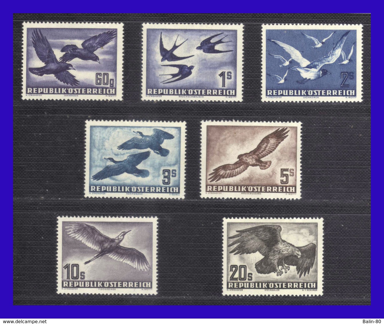 1950 - 53 - Austria - Scott Nº.C 54 / C 60 - MLH - AU-  234 - 05 - Otros & Sin Clasificación